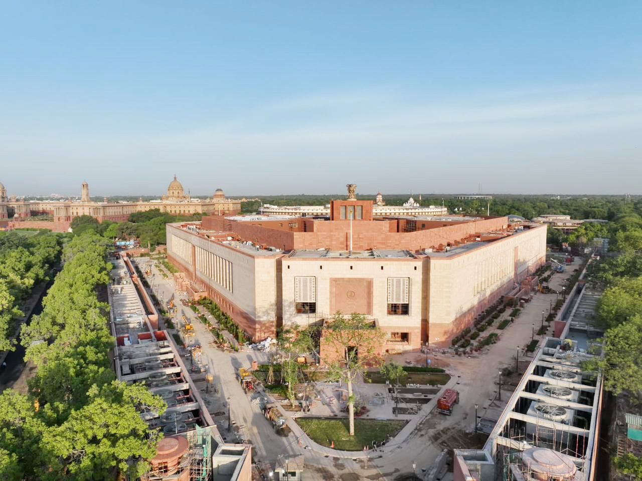 The new Parliament Building and the Central Vista, New Delhi